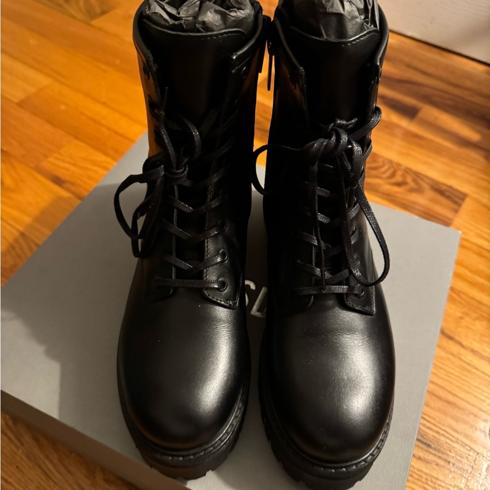 Thursday Boot Company Black Combat Boots Size 8 Brand New Unworn - Picture 3 of 5